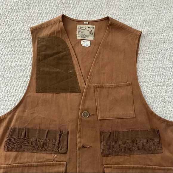 Men's Workwear Utility Vest - Brown - Picture 2 of 6